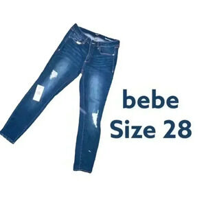 bebe heartbreaker ankle designer jeans